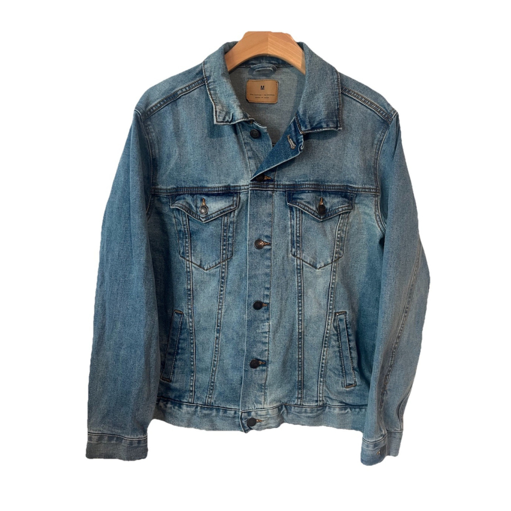 Threadfast Apparel Denim Jacket Women's Medium Light Blue
